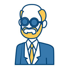 School teacher cartoon icon vector illustration graphic design