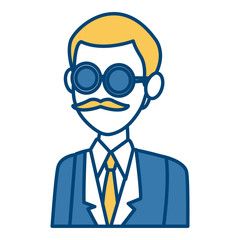 School teacher cartoon icon vector illustration graphic design