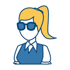 School teacher cartoon icon vector illustration graphic design