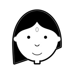 Obraz premium woman face vector illustration