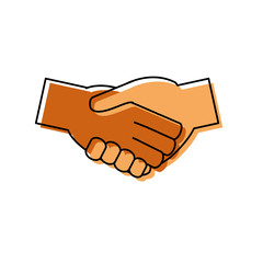 handshakes  vector illustration