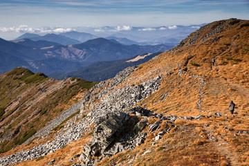 trekking in Calimani mountains, Romania