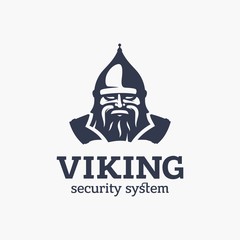Modern vector professional sign logo viking system
