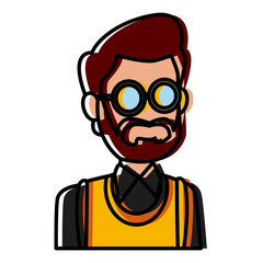 School teacher cartoon icon vector illustration graphic design