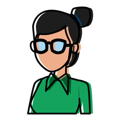 School teacher cartoon icon vector illustration graphic design