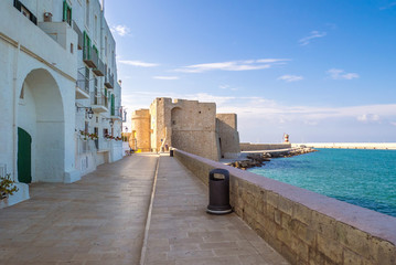Monopoli (Italy) - A white city on the the sea with port, province of Bari, Apulia region, southern...