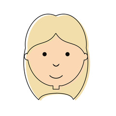 woman face vector illustration