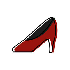 Executive High heel icon vector illustration graphic design