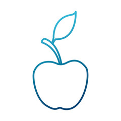 Delicious apple fruit icon vector illustration graphic design