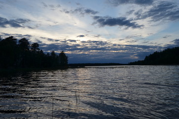 evening on the lake
