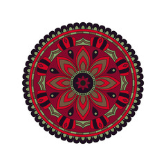 Flower Mandalas. Vintage decorative elements. Oriental pattern, vector illustration. Islam, Arabic, Indian, turkish, pakistan, chinese, ottoman motifs