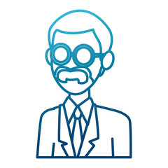 School teacher cartoon icon vector illustration graphic design