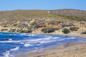 Prasonisi beach view, Rhodes, Greece
