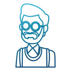 School teacher cartoon icon vector illustration graphic design