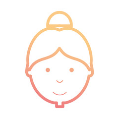 woman  face  vector illustration