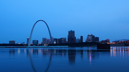 St. Louis skyline at dawn
