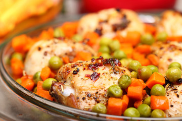 baked and roasted chicken