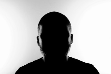 Unknown person silhouette