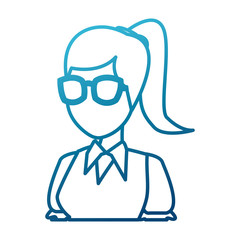 School teacher cartoon icon vector illustration graphic design