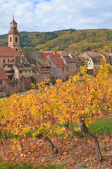 Riquewihr, village d'Alsace en automne
