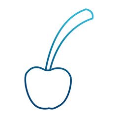 Cherry sweet fruit icon vector illustration graphic design