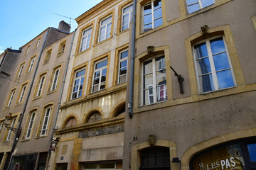 Metz, France - july 25 2016 : picturesque old city in summer