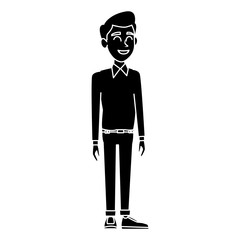 School teacher cartoon icon vector illustration graphic design