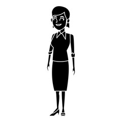 School teacher cartoon icon vector illustration graphic design