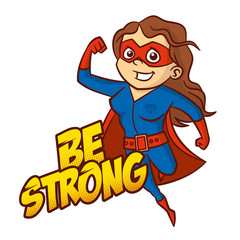 Superhero cartoon character