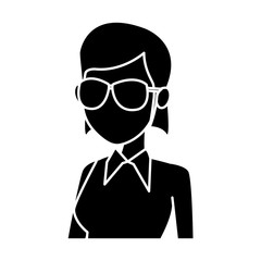 School teacher cartoon icon vector illustration graphic design