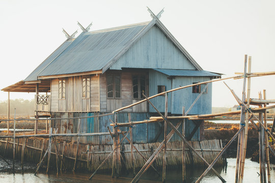 Fisherman's House in Rural Indonesia