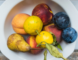 Fruits on Plate 