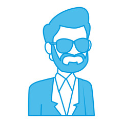 School teacher cartoon icon vector illustration graphic design