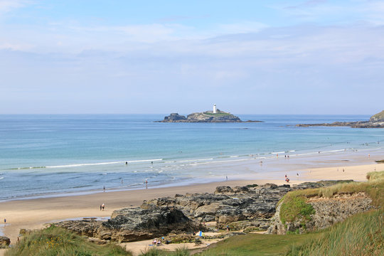 Godrevy lighthouse from Gwithian