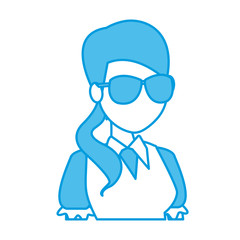 School teacher cartoon icon vector illustration graphic design