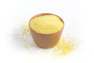 Raw Couscous in a bowl