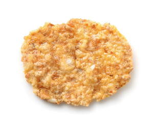 Top view of single organic multigrain flake