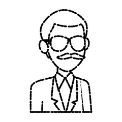 School teacher cartoon icon vector illustration graphic design
