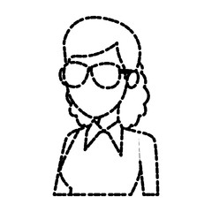 School teacher cartoon icon vector illustration graphic design