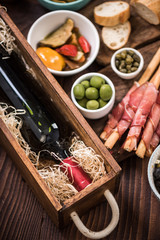 Tapas made for sharing at party or in bar