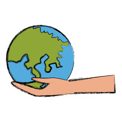School Earth globe icon vector illustration graphic design