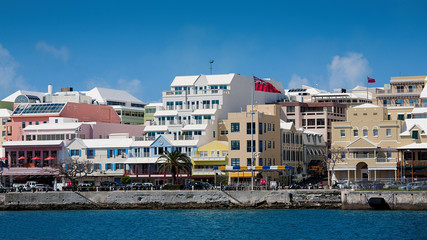 Waterfront view along Hamilton Harbour, Bermuda