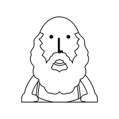 cartoon old man icon