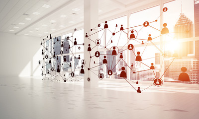 Obraz premium Networking and wireless connection as concept for effective mode