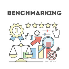 Benchmarking concept illustration.