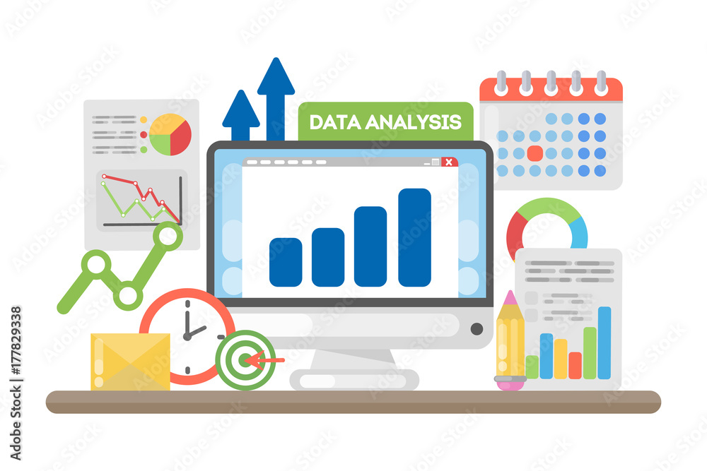 Canvas Prints data analysis concept.