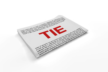 Tie on Newspaper background