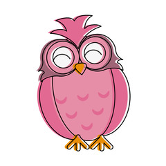 owl happy cute icon image vector illustration design 