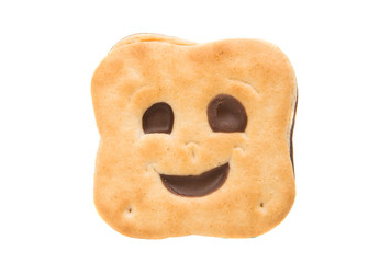 cookie smilie isolated