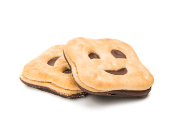 cookie smilie isolated